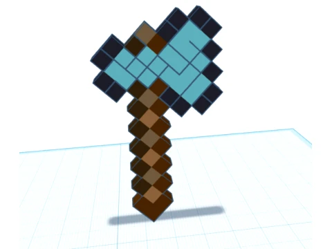 Minecraft axe 3D Baskı Modeli