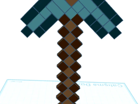 Minecraft Pick 3D Baskı Modeli