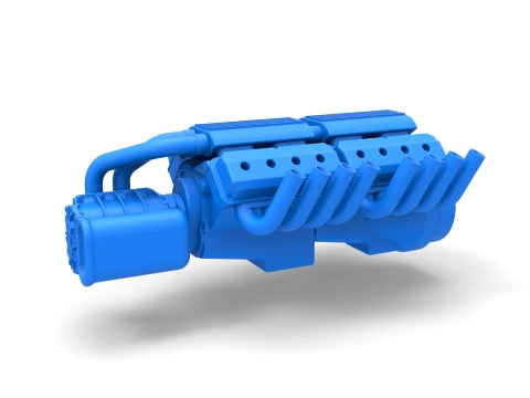 Engine 2 V8 Version 2 Scale 1 to 25 3D Print Model