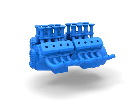 Engine 2 V8 Version 4 Scale 1 to 25 3D Print Model