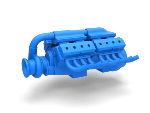 Engine 2 V8 Version 5 Scale 1 to 25 3Dプリントモデル
