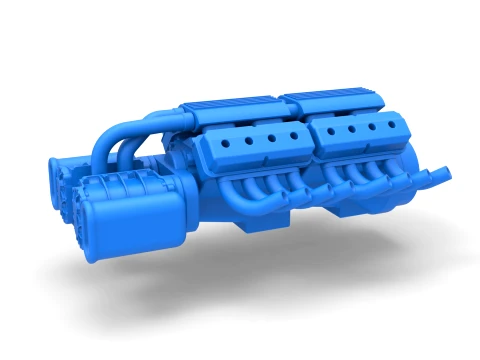 Engine 2 V8 Version 7 Scale 1 to 25 Modèles 3D en vedette