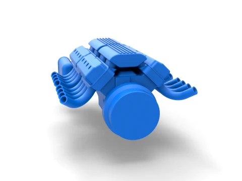 Engine 2 V8 Version 7 Scale 1 to 25 3D Print Model