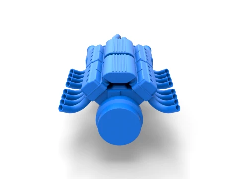 Engine 2 V8 Version 7 Scale 1 to 25 3D Print Model