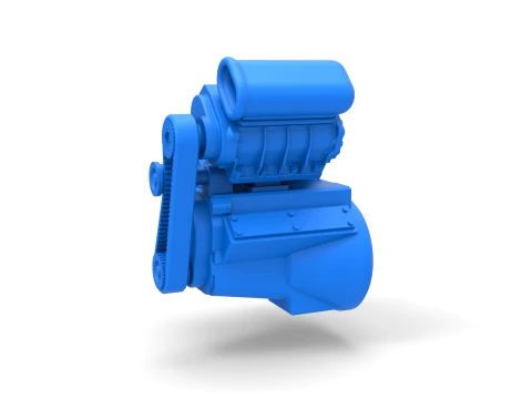 Engine for Hot rod Version 3 Scale 1 to 25 3D Print Model