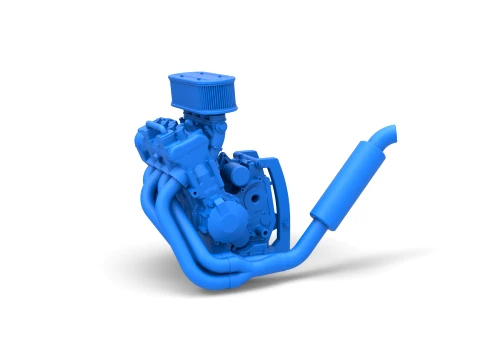 Engine of 600 Micro sprint car Scale 1 to 25 Modelo de impresión 3D