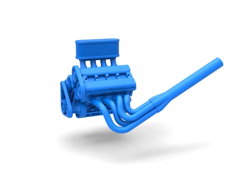 Engine of Midget car Scale 1 to 25 3Dプリントモデル