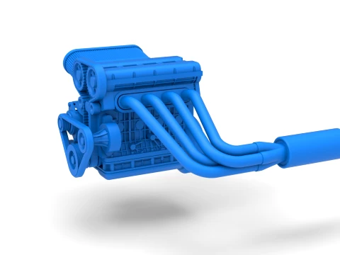Engine of New Zealand Minisprint Scale 1 to 25 Modello di stampa 3D