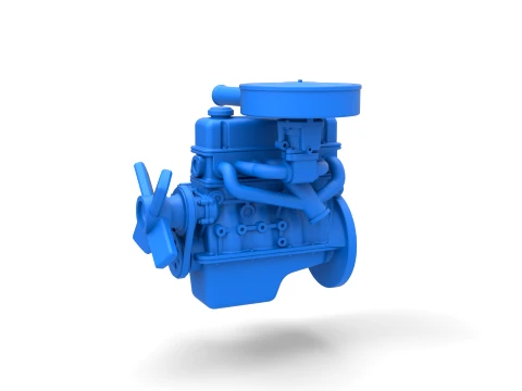 Engine of New Zealand Ministock car Scale 1 to 25 3D Print Model