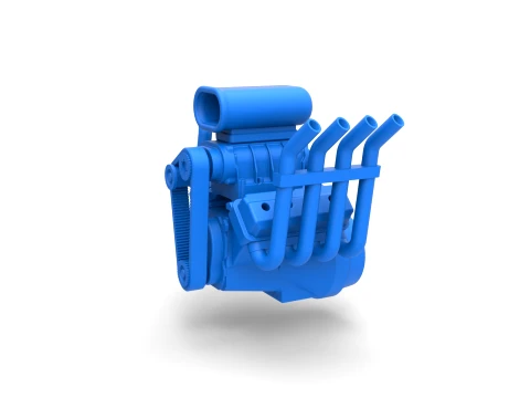 Engine V8 for Hot rod Version 1 Scale 1 to 25 3D Принт Модель