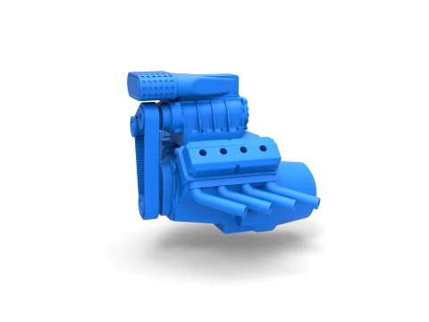 Engine V8 for mud dragster Scale 1 to 25 3D Print Model
