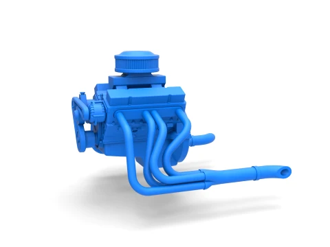 Engine V8 for water pumper Sand buggy Scale 1 to 25 3D Print Model