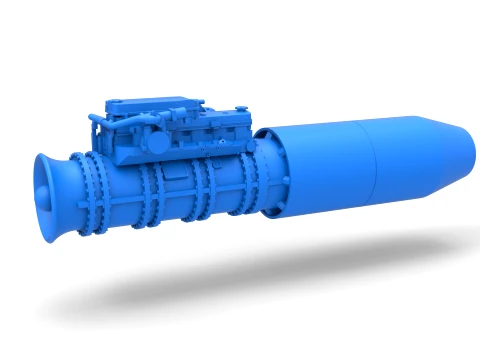 Jet engine 8 Scale 1 to 25 3D Принт Модель