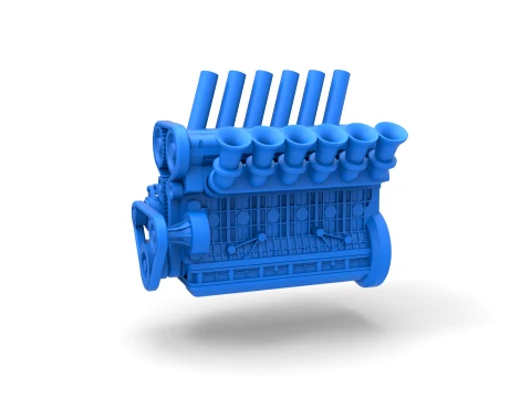Straight-six engine Scale 1 to 25 3D Принт Модель
