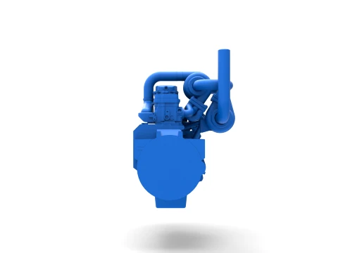 Twin Turbo straight-six engine for semi truck Scale 1 to 25 3D Print Model