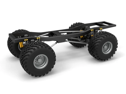 Chassis of vintage monster truck Scale 1 to 25 3D Print Model