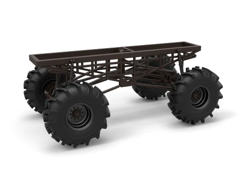 Chassis of Redneck Rave Mud truck Scale 1 to 25 3D Print Model