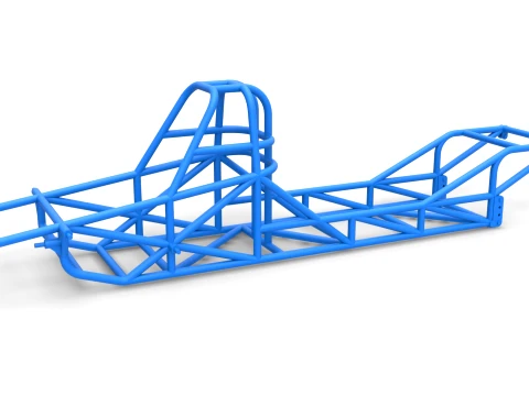 Frame of Dirt Dragster 4wd Scale 1 to 25 3D Принт Модель