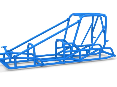Frame of Dirt Silver Crown Champ car Version 1 Scale 1 to 25 3D Принт Модель