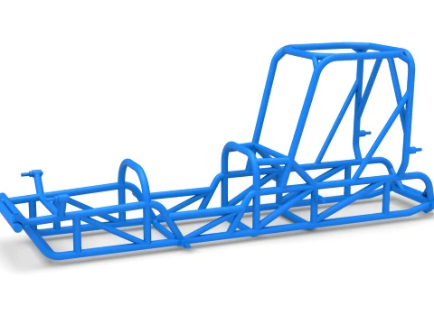 Frame of Dirt Silver Crown Champ car Version 2 Scale 1 to 25 3D Принт Модель