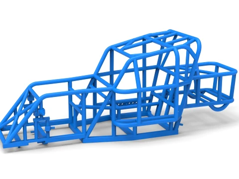 Frame of Mod Lite Race car Scale 1 to 25 3D Принт Модель
