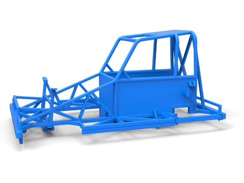 Frame of New Zealand Ministock car Version 2 Scale 1 to 25 3D Принт Модель
