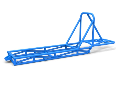 Frame of old school Front engine dragster Version 4 Scale 1 to 25 3D Принт Модель