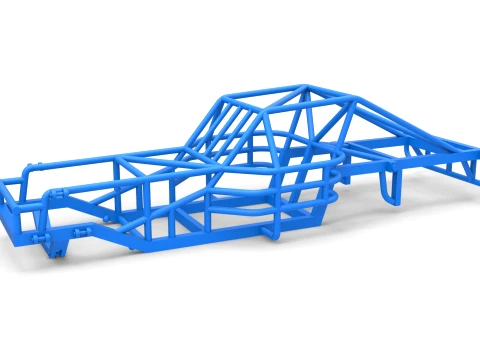 Frame of Outlaw Figure 8 Modified stock car Scale 1 to 25 3D Принт Модель