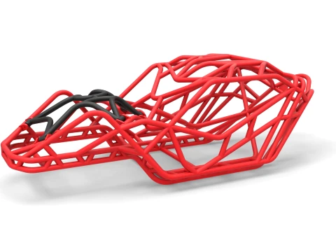 Frame of bouncer buggy Scale 1 to 10 3D Принт Модель