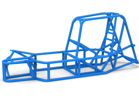 Frame of Silver Crown Car Version 2 Scale 1 to 25 3D Принт Модель