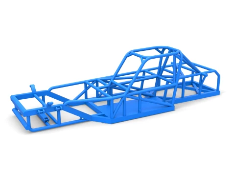 Frame of Small Block Supermodified race car Scale 1 to 25 3D Принт Модель