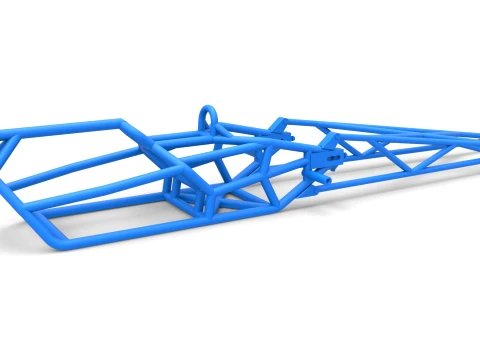 Frame of Top fuel dragster motorcycle Scale 1 to 25 3D Принт Модель