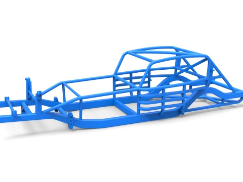Frame of Vintage Asphalt Modified stock car Version 1 Scale 1 to 25 3D Принт Модель