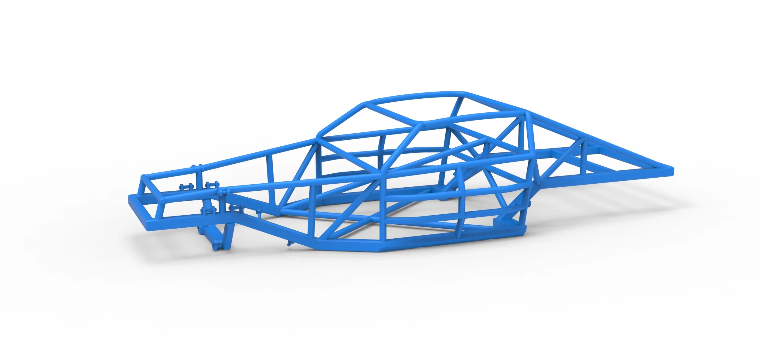 Frame of Vintage Dirt late model Race car Version 2 Scale 1 to 25 3D Print Model .c4d .max .obj .3ds .fbx .stl .blend 