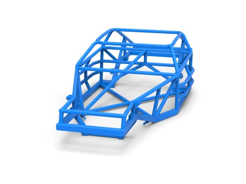 Frame of Vintage Dirt late model Race car Version 2 Scale 1 to 25 3D Print Model