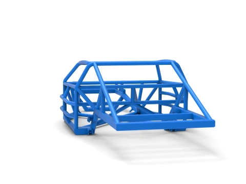 Frame of Vintage Dirt late model Race car Version 2 Scale 1 to 25 3D Print Model