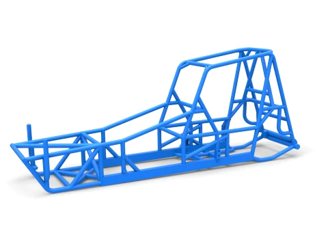 Frame of Vintage Northeast Dirt Modified stock car Scale 1 to 25 3D Print Model