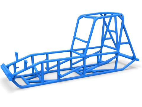Frame of Vintage Sprint car Version 2 Scale 1 to 25 Model do druku 3D