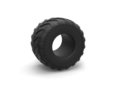 Monster Jam tire 35 Scale 1 to 25 3D Print Model