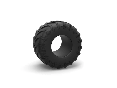 Monster Jam tire 36 Scale 1 to 25 3D Print Model