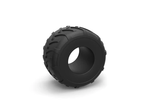 Monster Jam tire 1 Scale 1 to 25 3D Print Model