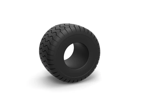 Monster Jam tire 3 Scale 1 to 25 3D Print Model