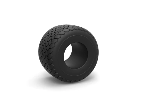 Monster Jam tire 4 Scale 1 to 25 3D Print Model