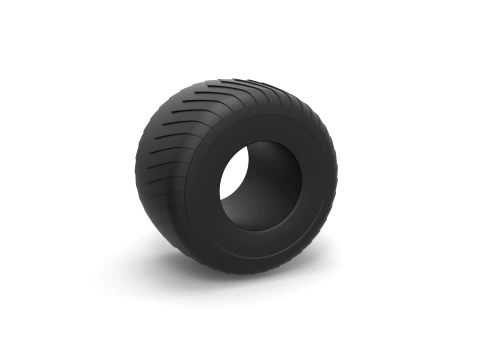 Monster Jam tire 5 Scale 1 to 25 3D Print Model