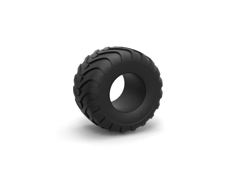 Monster Jam tire 8 Scale 1 to 25 3D Print Model
