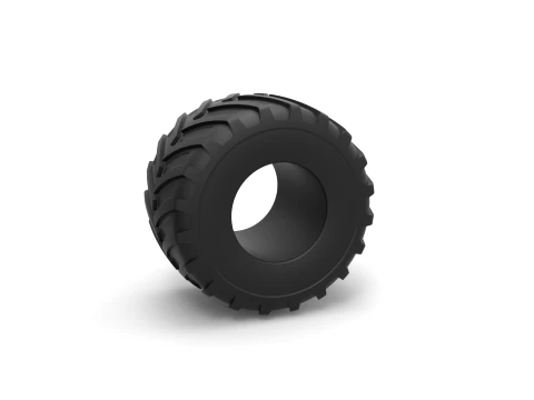 Monster Jam tire 9 Scale 1 to 25 3D Print Model