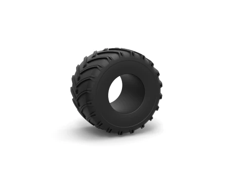 Monster Jam tire 10 Scale 1 to 25 3D Print Model