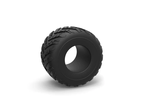 Monster Jam tire 12 Scale 1 to 25 3D Print Model