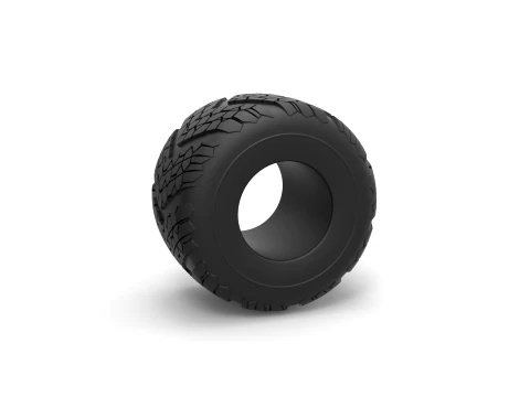 Monster Jam tire 13 Scale 1 to 25 3D Print Model
