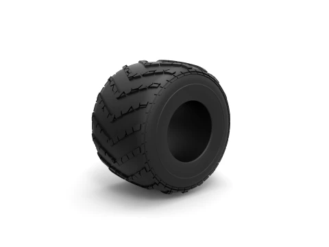 Monster Jam tire 14 Scale 1 to 25 3D Print Model